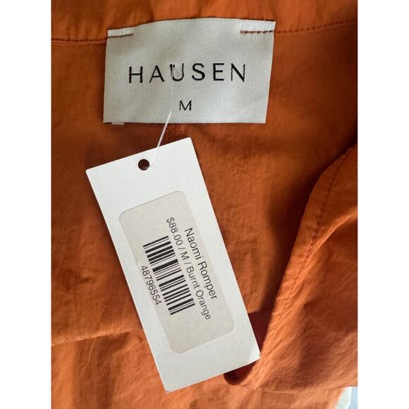 NWT Hausen Women’s Medium Naomi Parachute Fabric Game Day Fall Romper - Picture 9 of 9